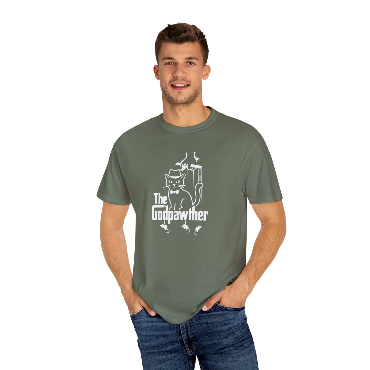 T-Shirt: The Godpawther – Funny Cat Mafia Parody Graphic Tee – Cool Unisex Shirt for Cat Lovers & Movie Fans