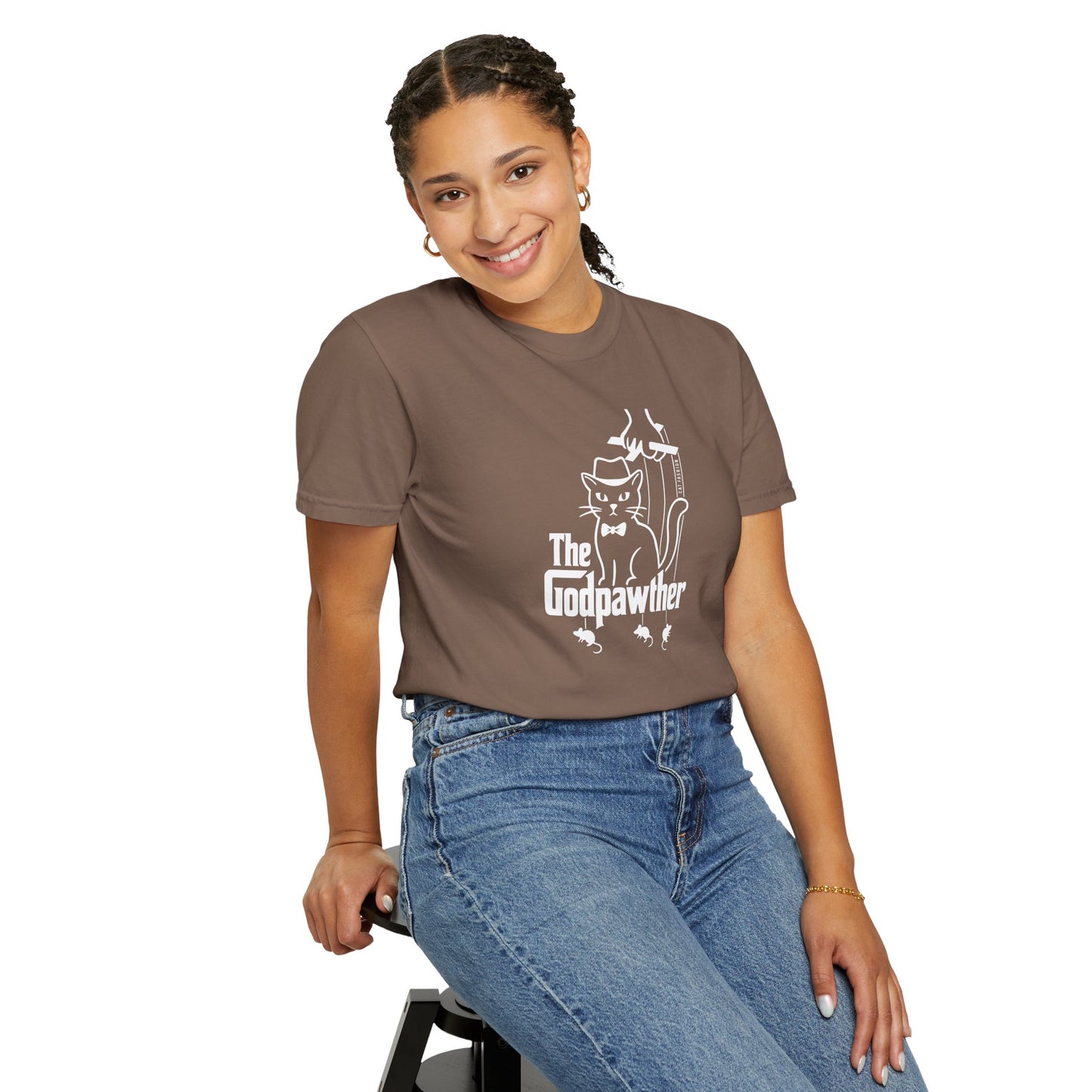 T-Shirt: The Godpawther – Funny Cat Mafia Parody Graphic Tee – Cool Unisex Shirt for Cat Lovers & Movie Fans