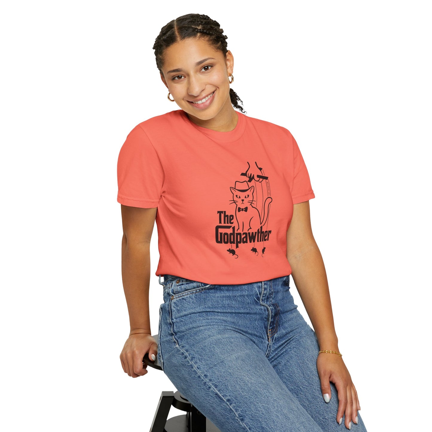 T-Shirt: The Godpawther – Funny Cat Mafia Parody Graphic Tee – Cool Unisex Shirt for Cat Lovers & Movie Fans
