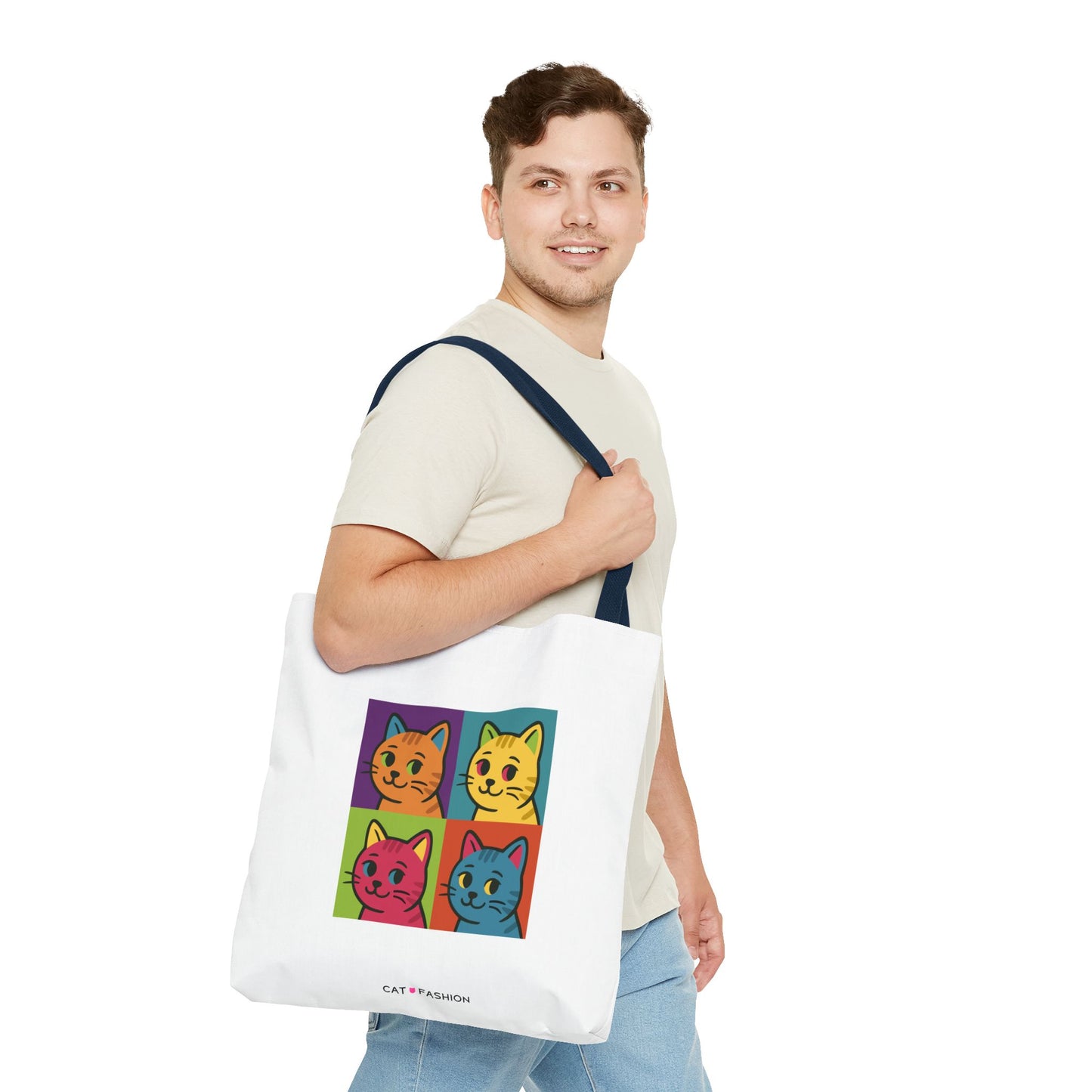 Tote Bag: Pop Art Cats