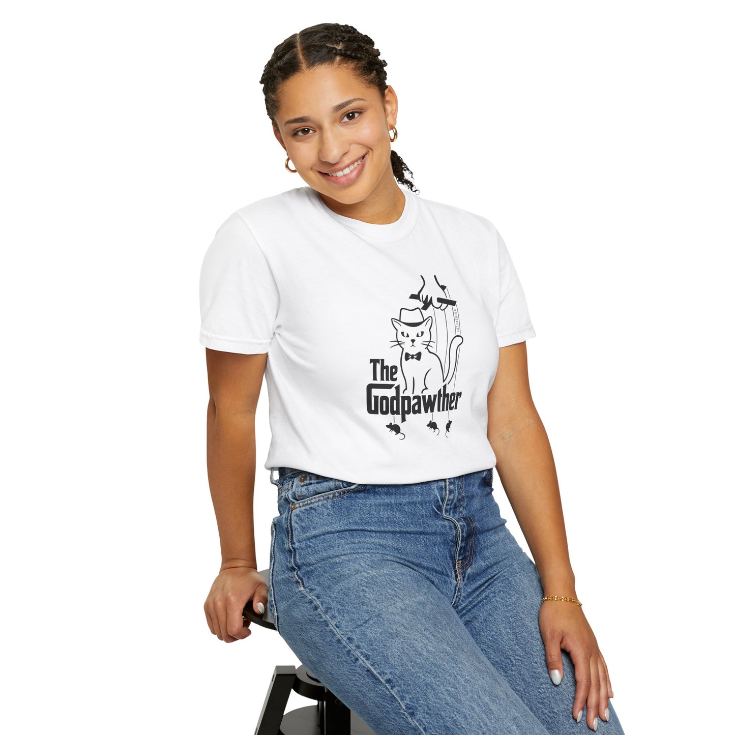 T-Shirt: The Godpawther – Funny Cat Mafia Parody Graphic Tee – Cool Unisex Shirt for Cat Lovers & Movie Fans