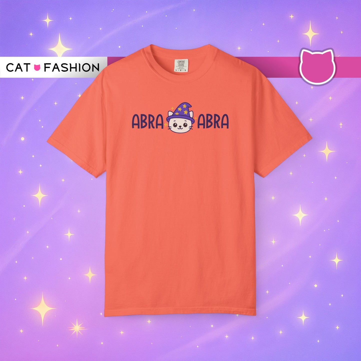 T-Shirt: AbraCatAbra - Funny Wizard Cat Graphic Tee - Magical Unisex Shirt for Cat Lovers, Gamers, Witches & Whimsical Souls