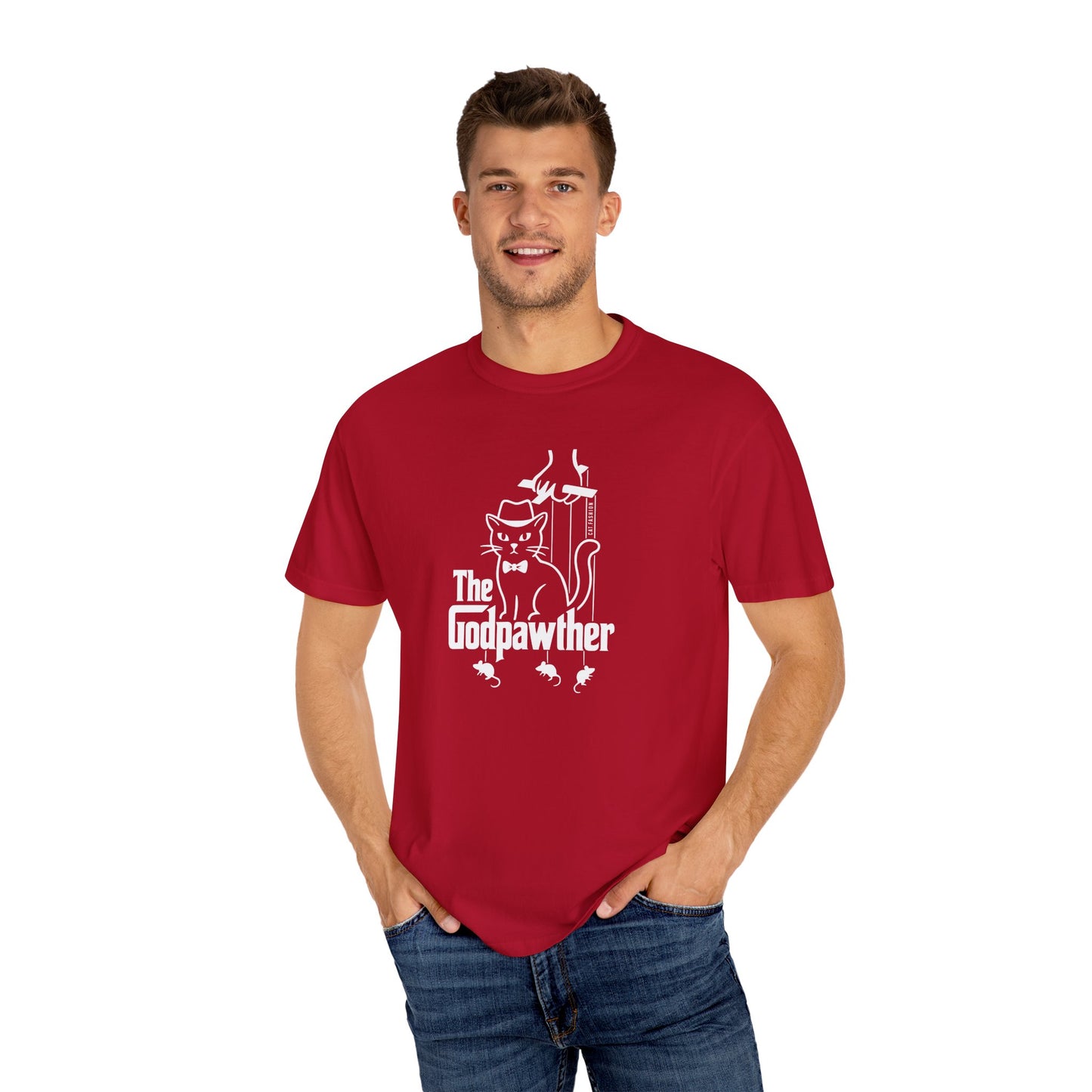 T-Shirt: The Godpawther – Funny Cat Mafia Parody Graphic Tee – Cool Unisex Shirt for Cat Lovers & Movie Fans