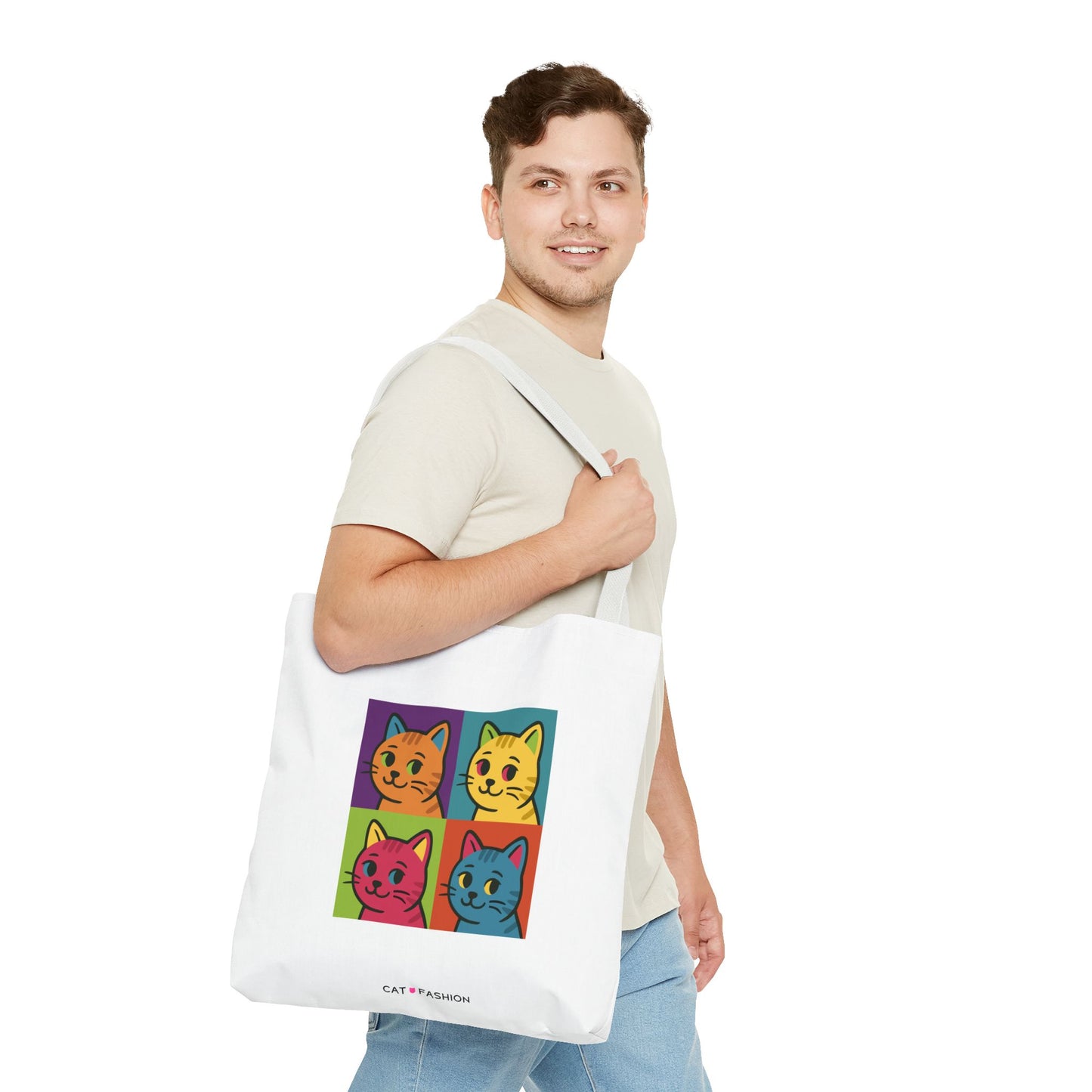 Tote Bag: Pop Art Cats