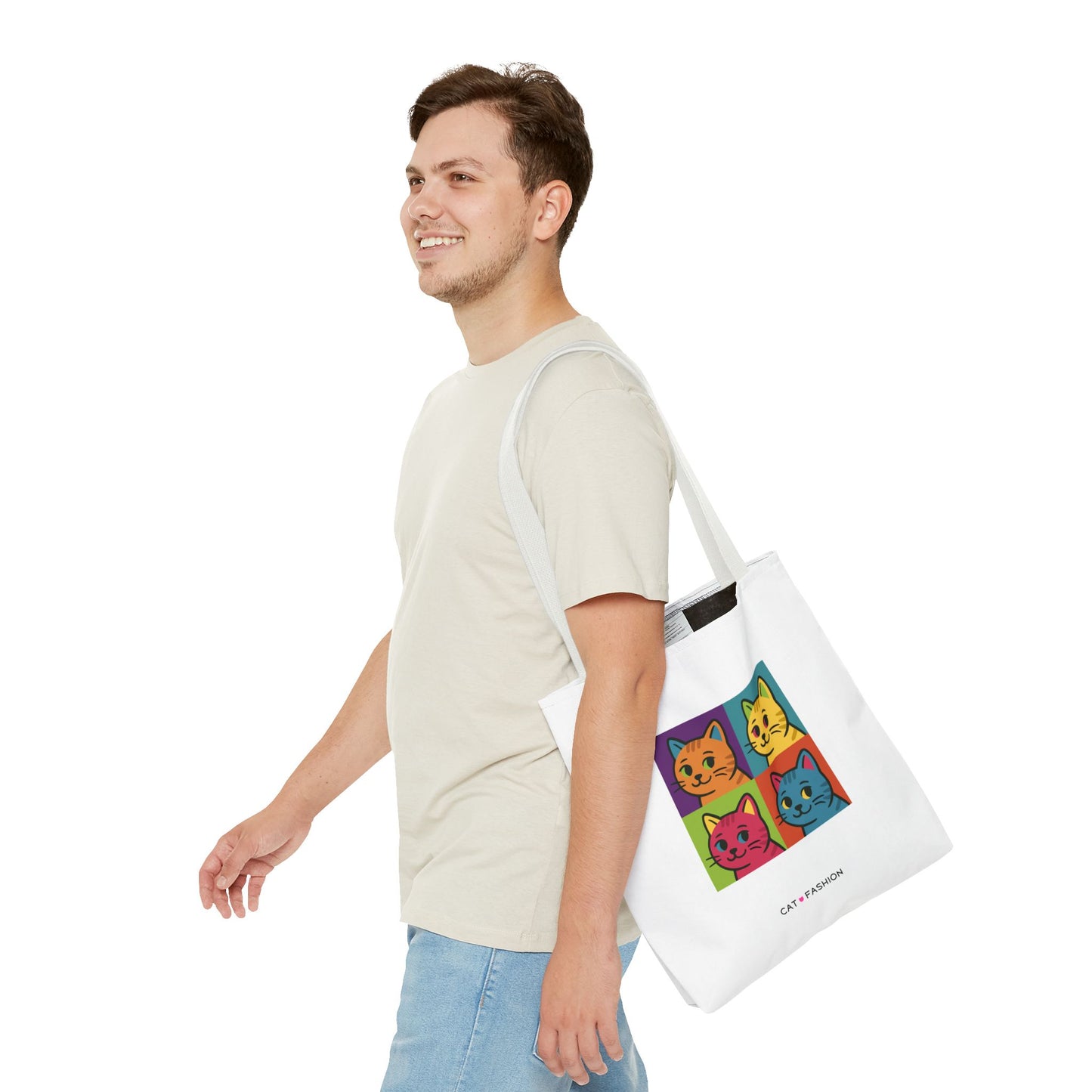 Tote Bag: Pop Art Cats