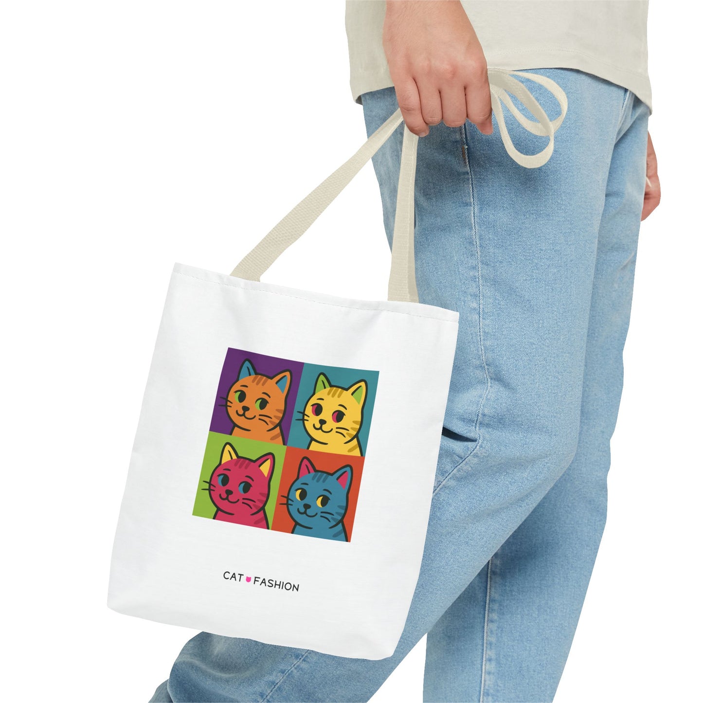 Tote Bag: Pop Art Cats