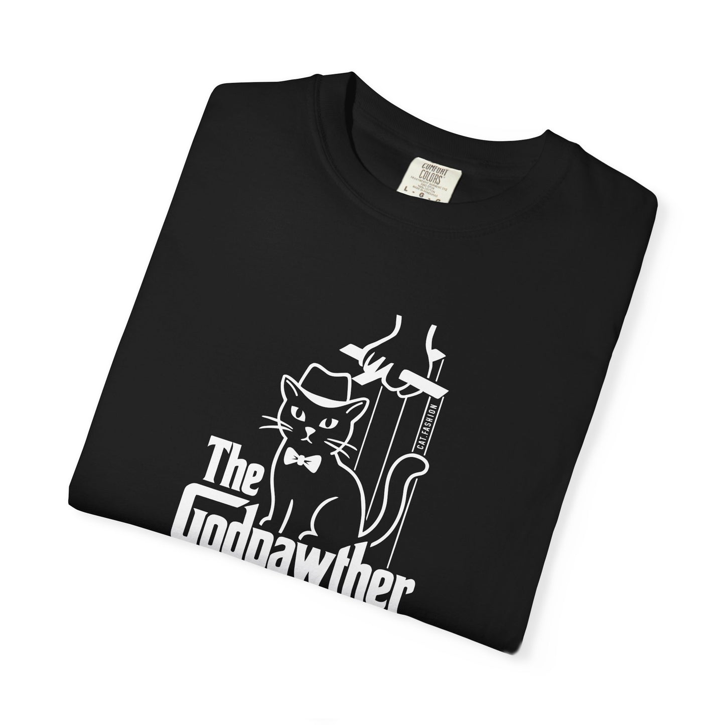 T-Shirt: The Godpawther – Funny Cat Mafia Parody Graphic Tee – Cool Unisex Shirt for Cat Lovers & Movie Fans