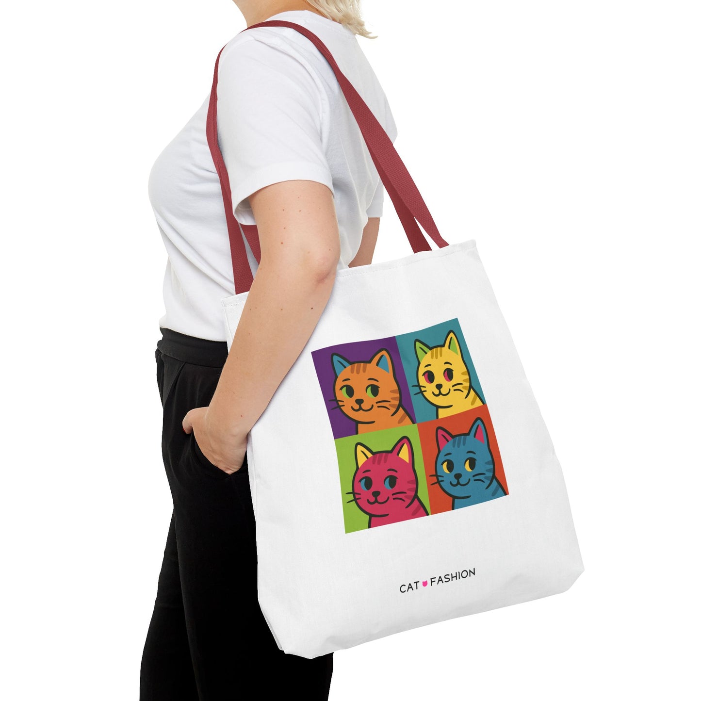 Tote Bag: Pop Art Cats
