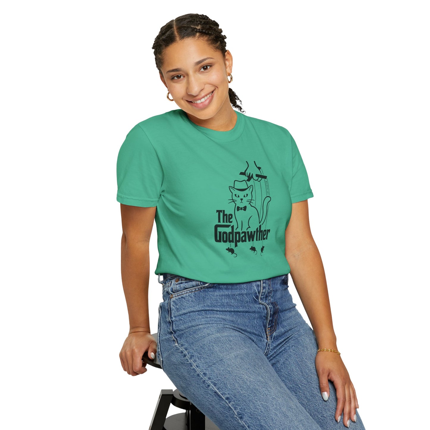 T-Shirt: The Godpawther – Funny Cat Mafia Parody Graphic Tee – Cool Unisex Shirt for Cat Lovers & Movie Fans