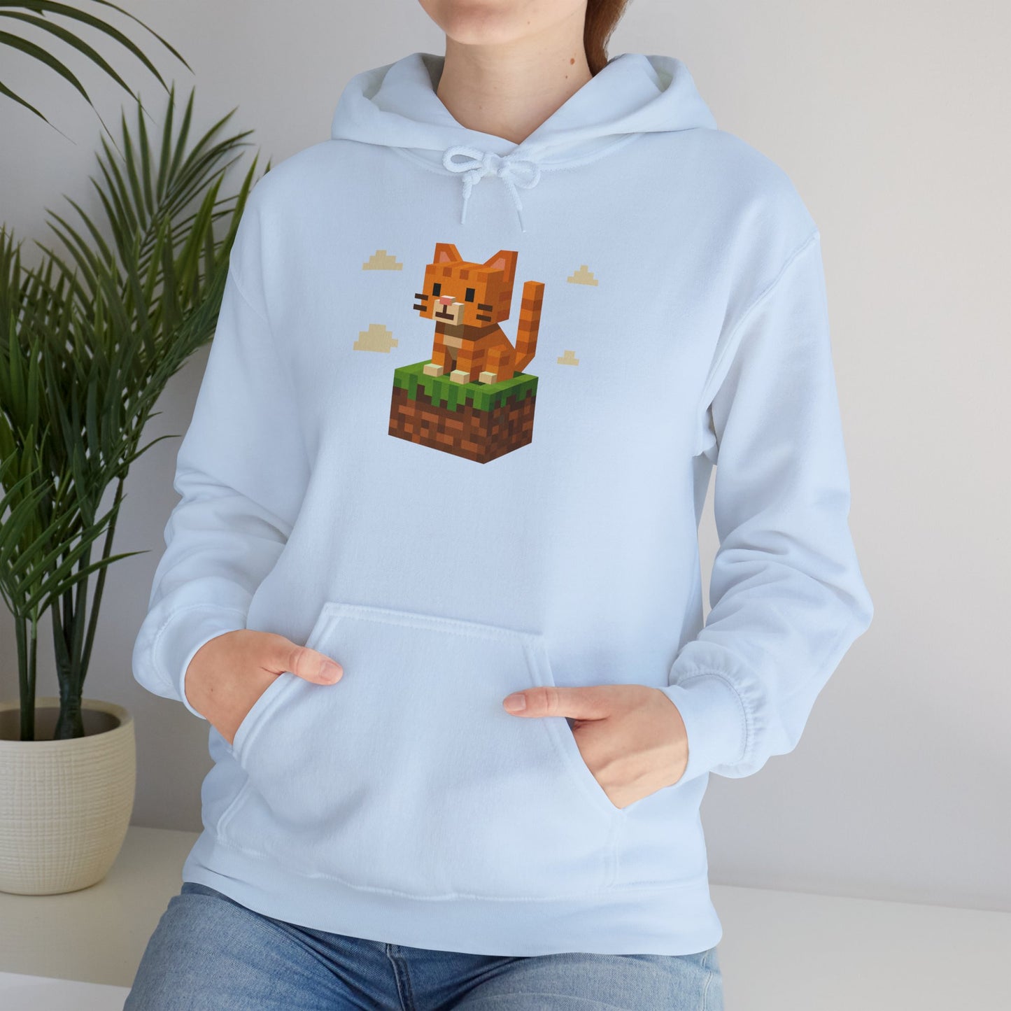 Hoodie: Minecraft Cat (Unisex Heavy Blend™)