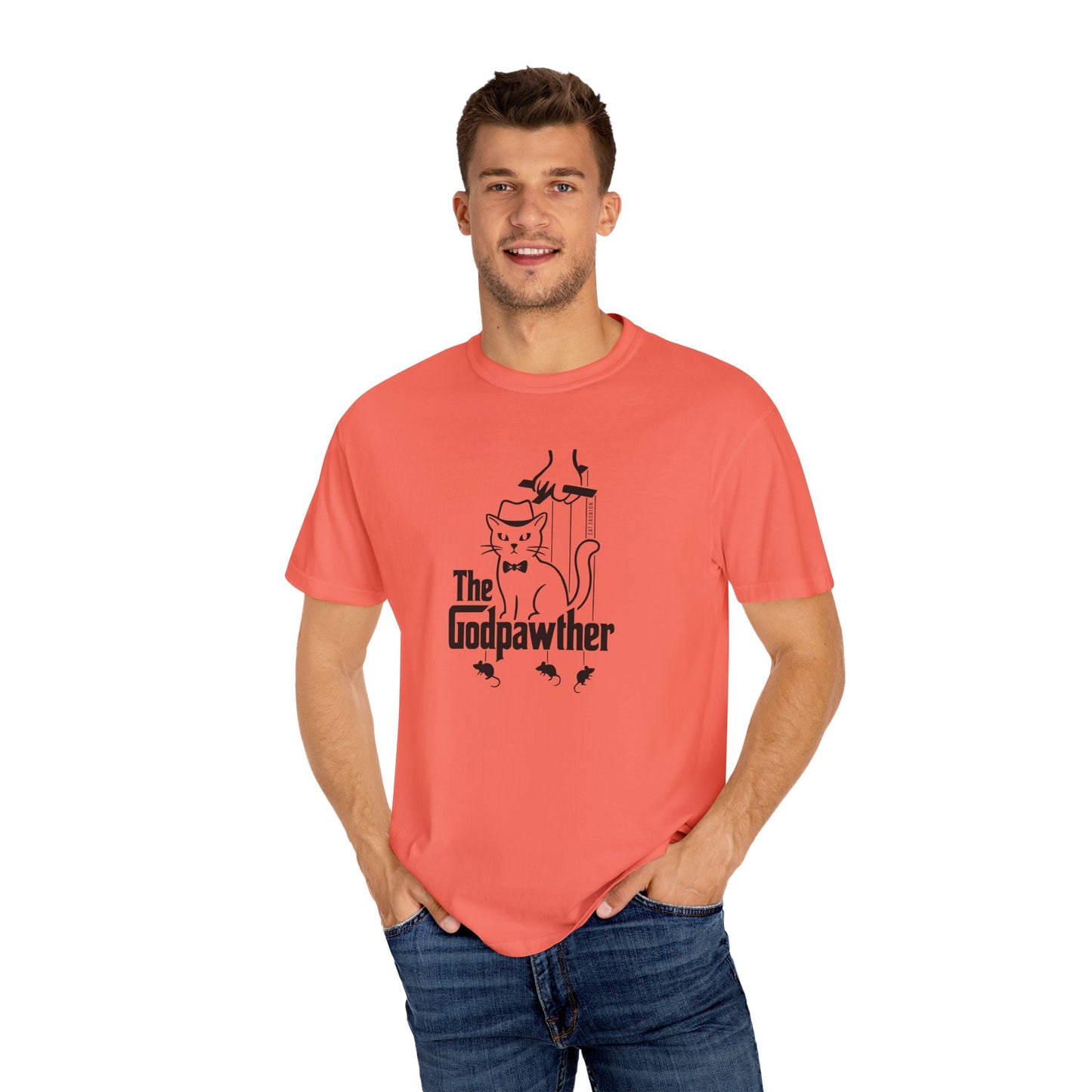 T-Shirt: The Godpawther – Funny Cat Mafia Parody Graphic Tee – Cool Unisex Shirt for Cat Lovers & Movie Fans