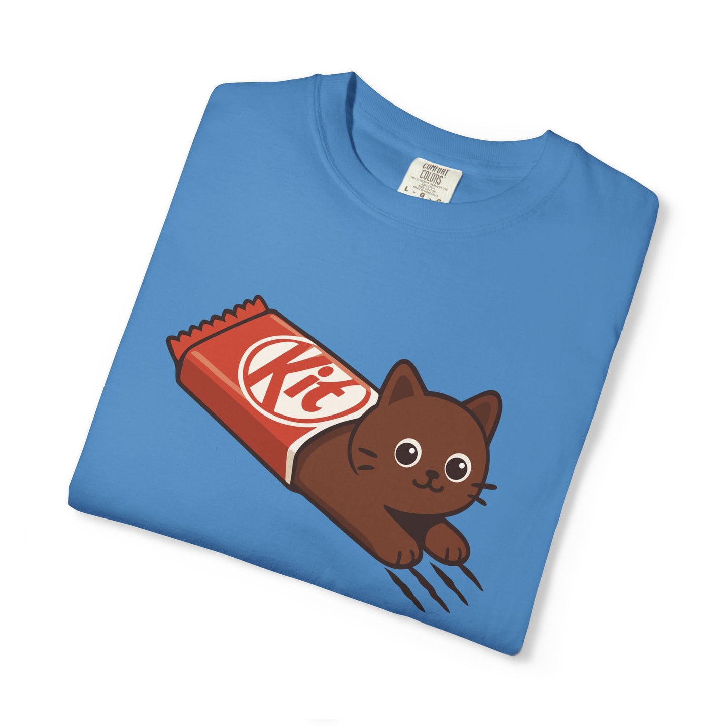 T-Shirt: KitCat Chocolate – Funny Kitten & Candy Bar Graphic Tee – Cute Cat Meme Shirt