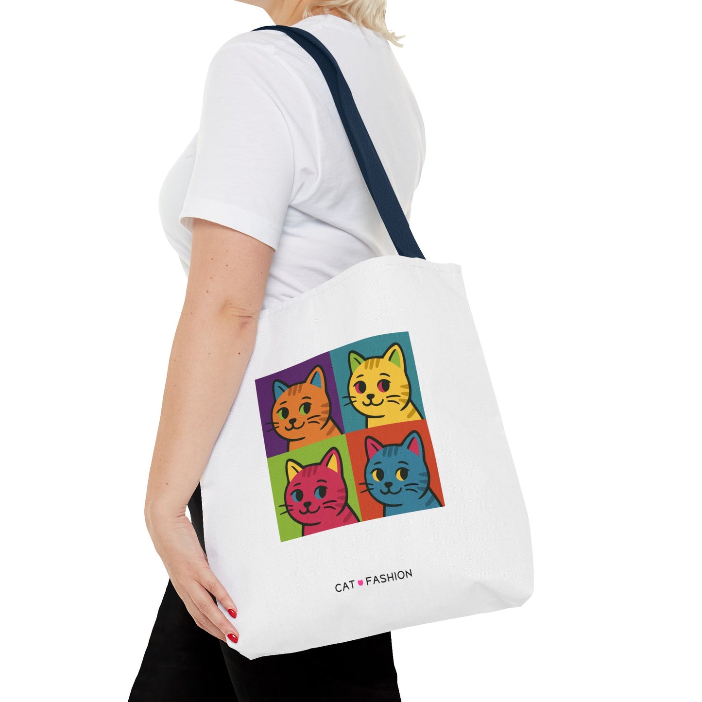 Tote Bag: Pop Art Cats