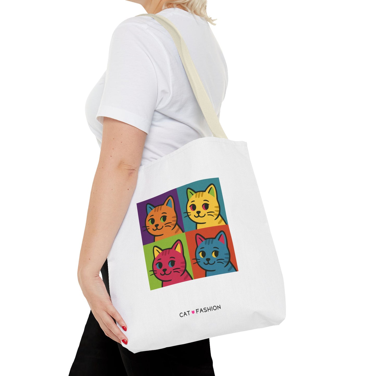 Tote Bag: Pop Art Cats