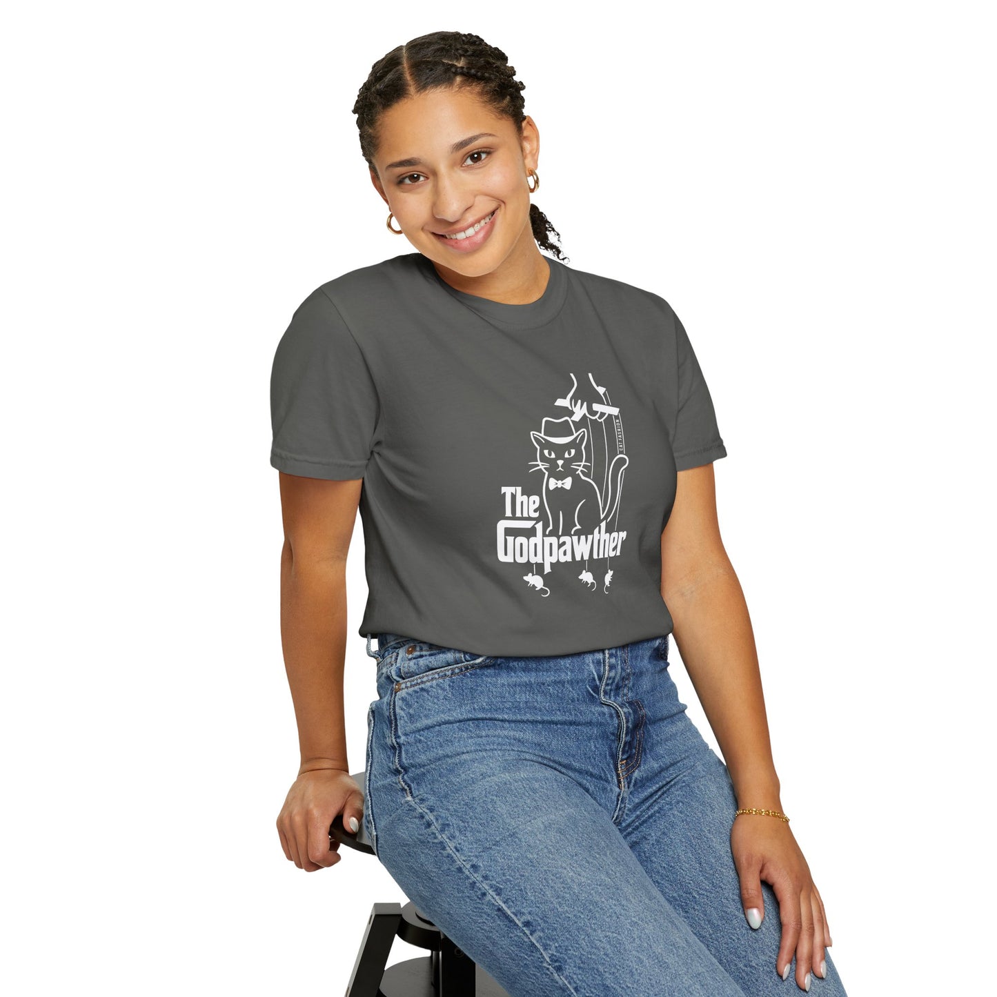 T-Shirt: The Godpawther – Funny Cat Mafia Parody Graphic Tee – Cool Unisex Shirt for Cat Lovers & Movie Fans