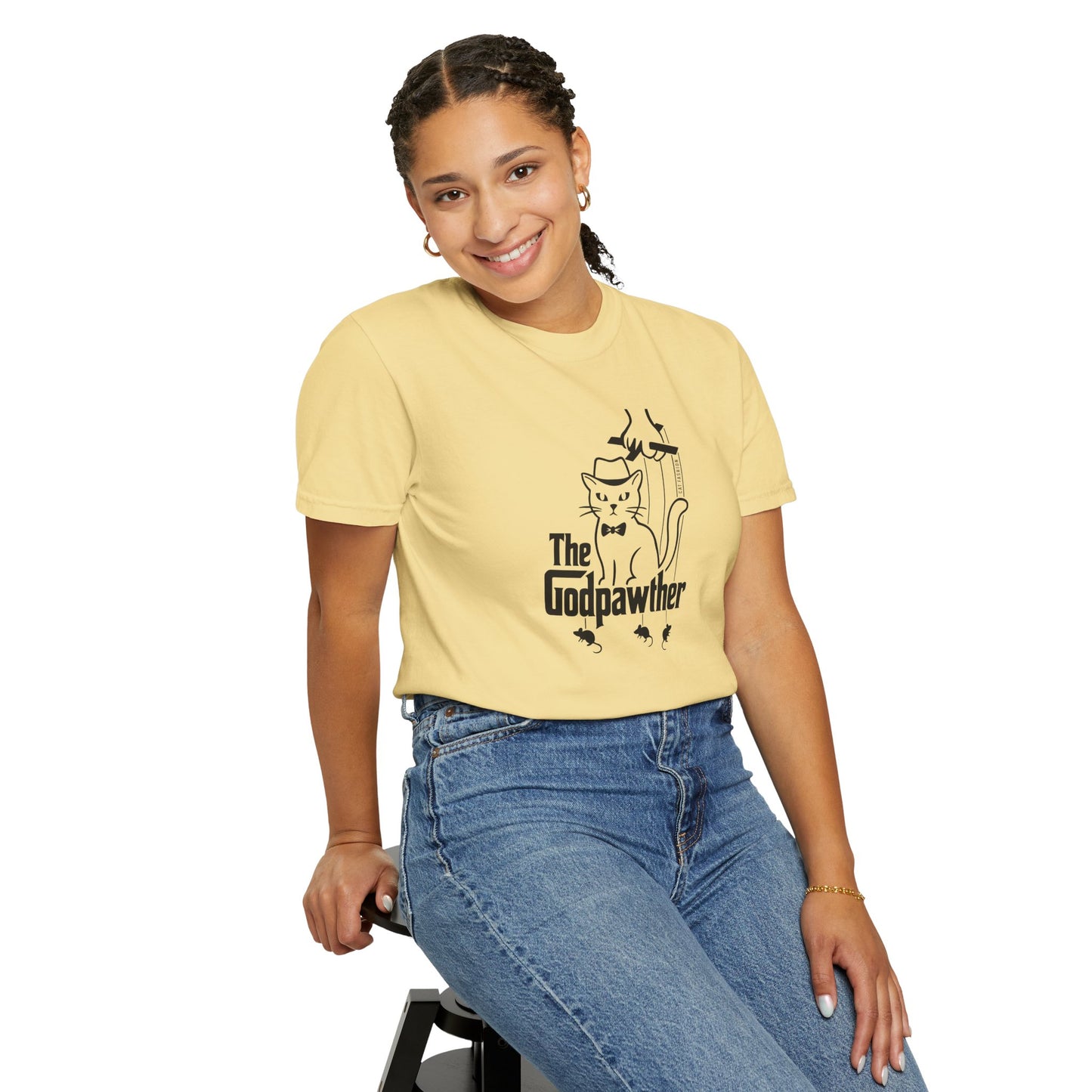 T-Shirt: The Godpawther – Funny Cat Mafia Parody Graphic Tee – Cool Unisex Shirt for Cat Lovers & Movie Fans
