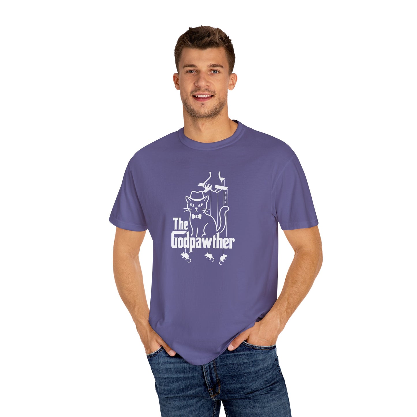 T-Shirt: The Godpawther – Funny Cat Mafia Parody Graphic Tee – Cool Unisex Shirt for Cat Lovers & Movie Fans