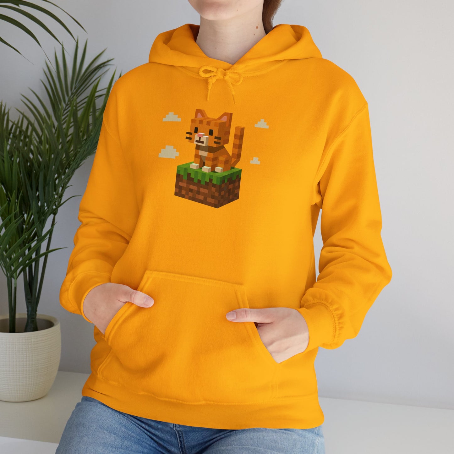 Hoodie: Minecraft Cat (Unisex Heavy Blend™)