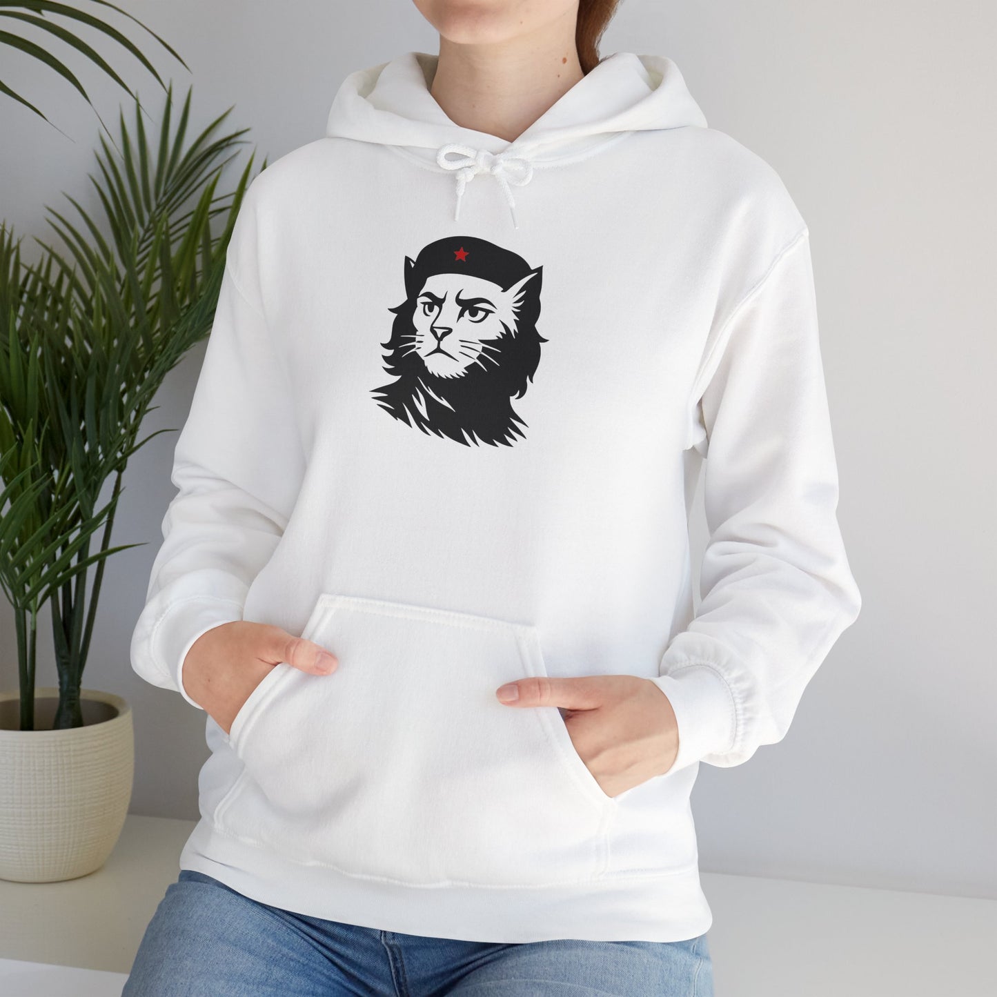 Hoodie: Revolutionary Cat (Unisex Heavy Blend™)