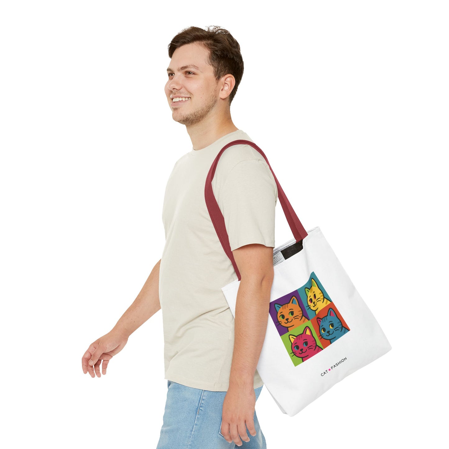 Tote Bag: Pop Art Cats