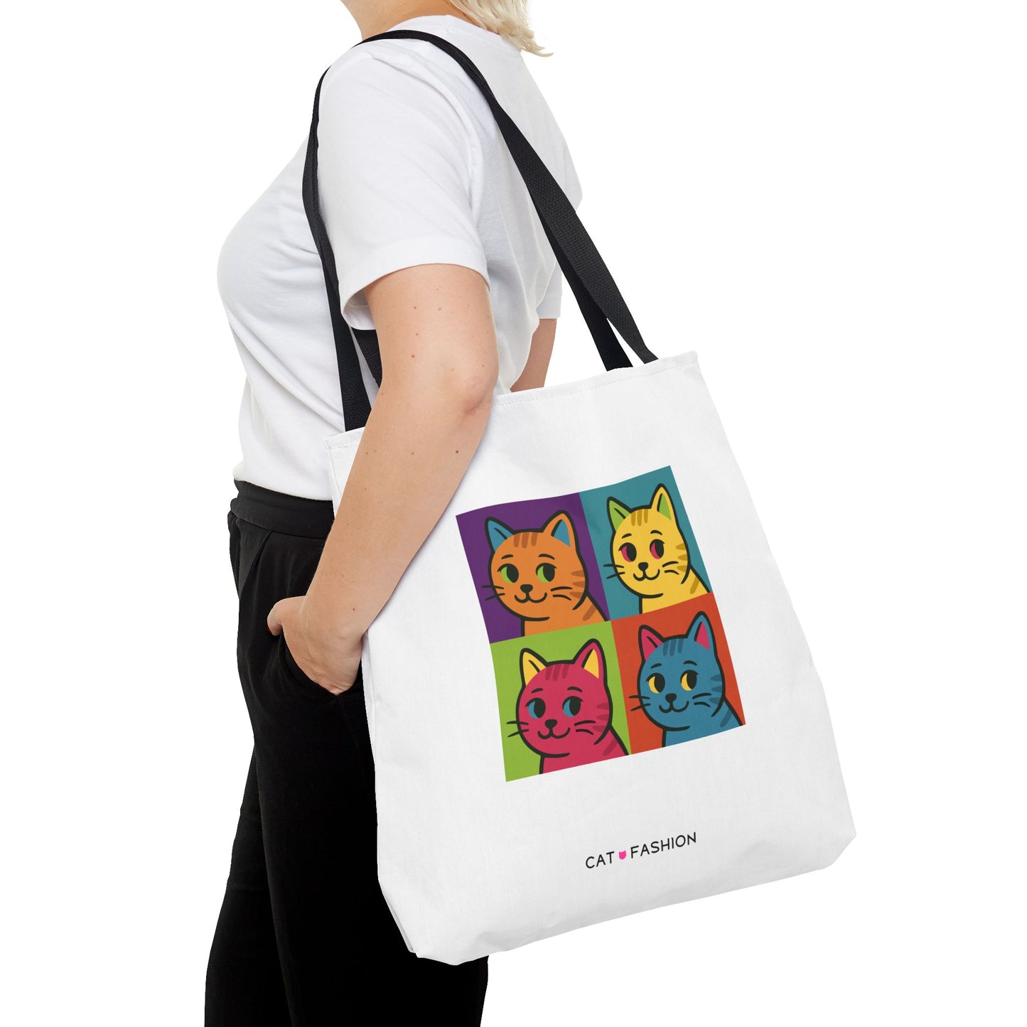 Tote Bag: Pop Art Cats