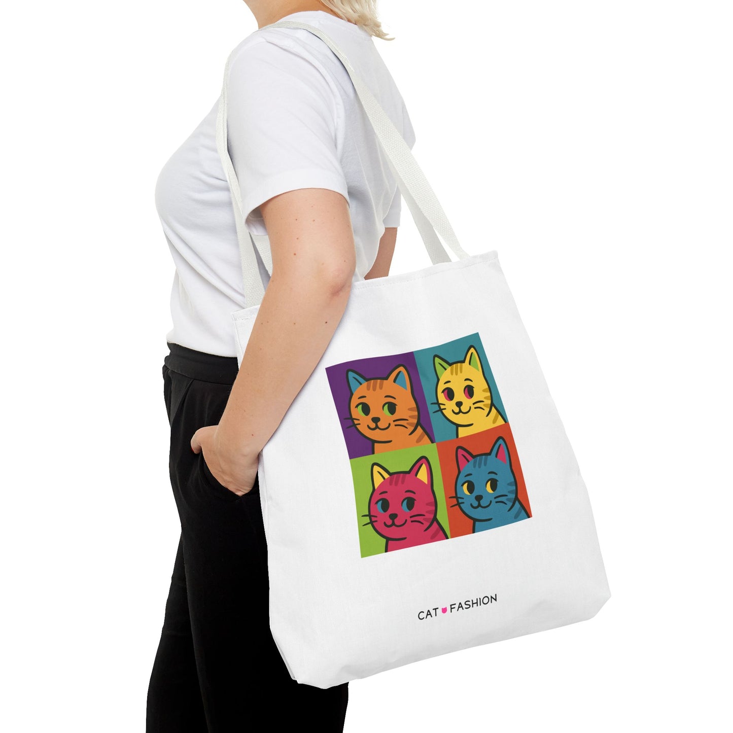Tote Bag: Pop Art Cats