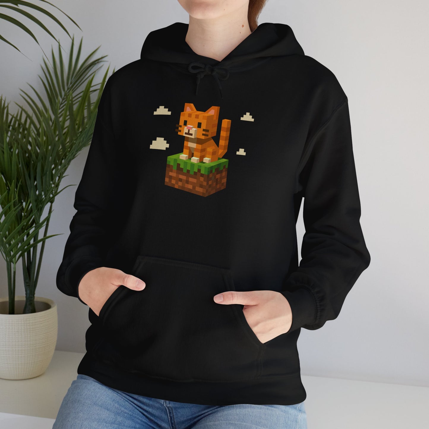 Hoodie: Minecraft Cat (Unisex Heavy Blend™)