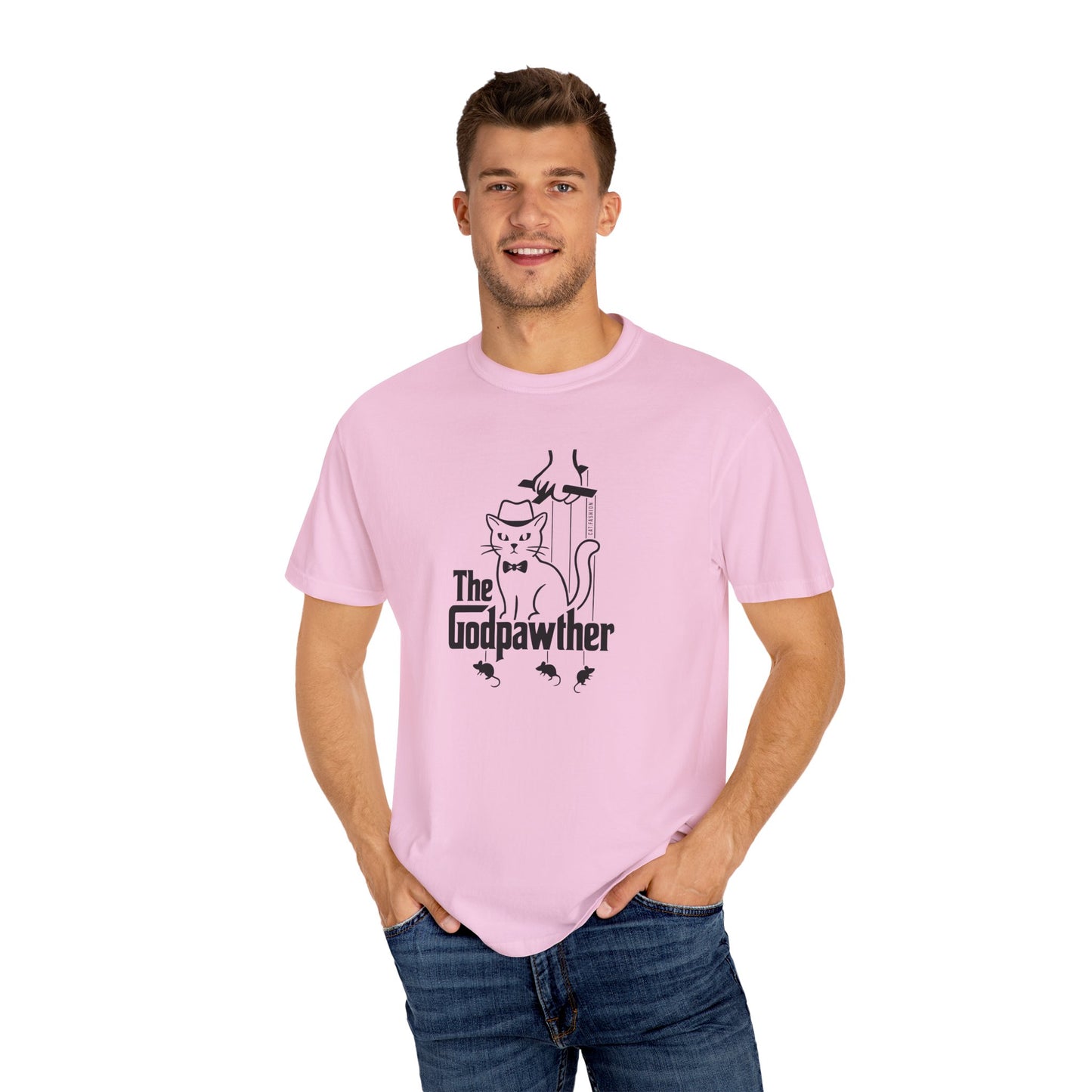 T-Shirt: The Godpawther – Funny Cat Mafia Parody Graphic Tee – Cool Unisex Shirt for Cat Lovers & Movie Fans