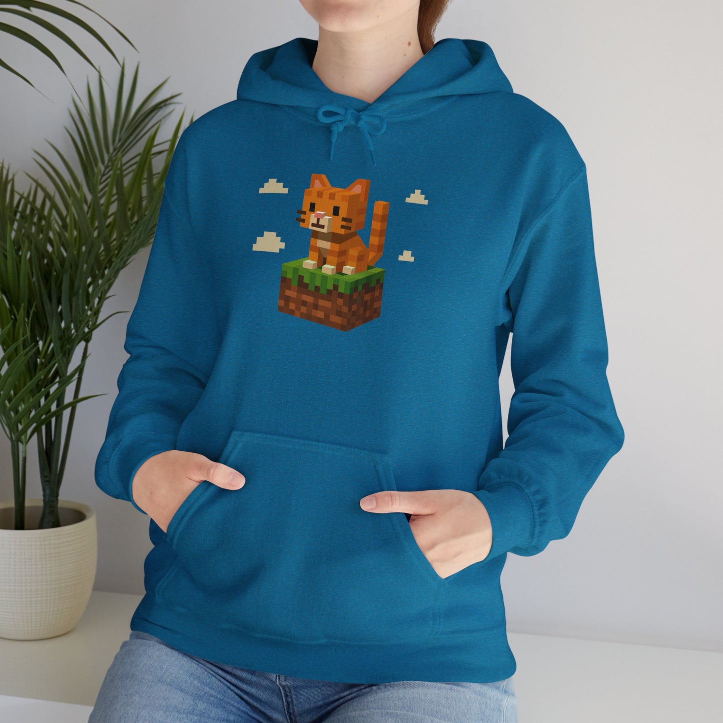 Hoodie: Minecraft Cat (Unisex Heavy Blend™)