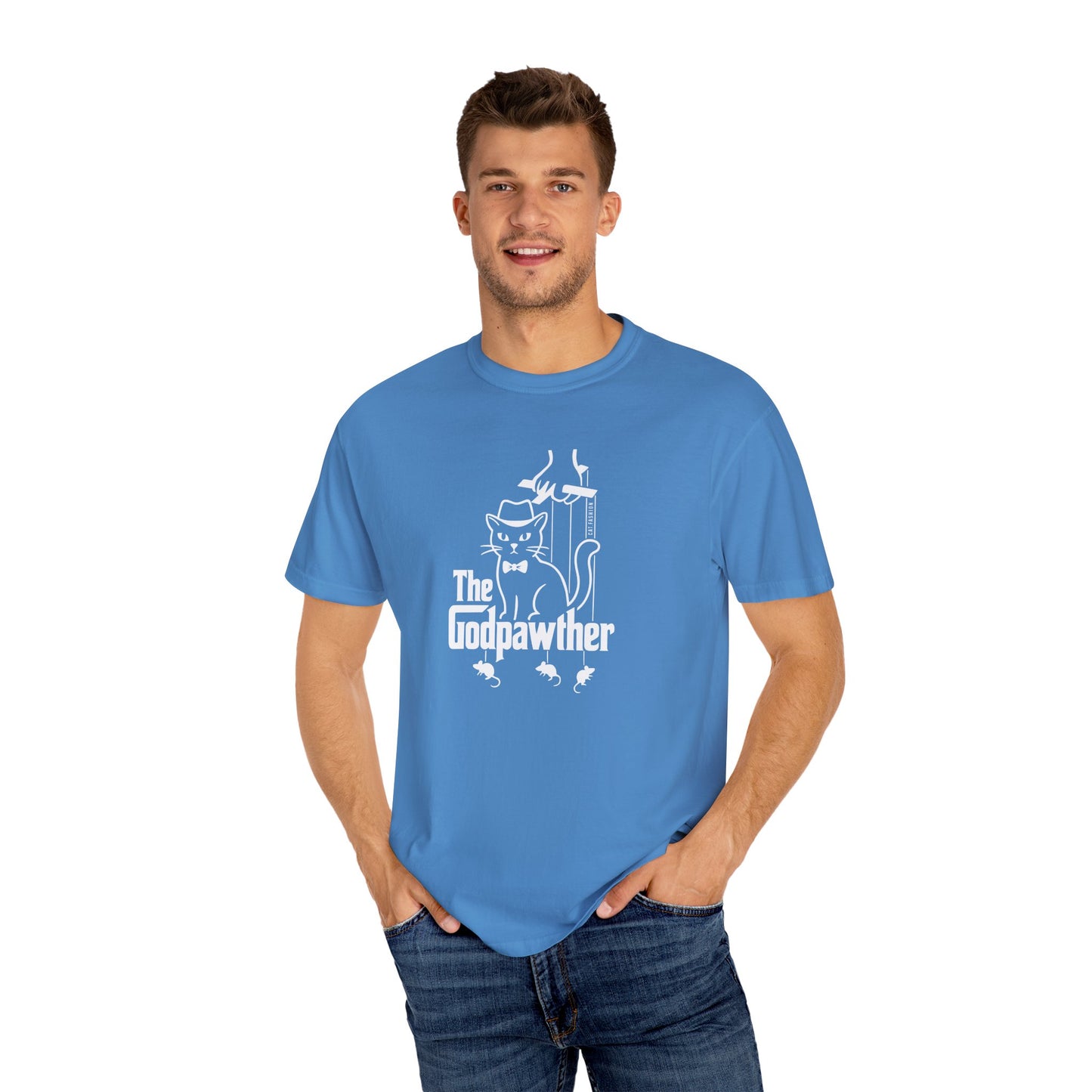 T-Shirt: The Godpawther – Funny Cat Mafia Parody Graphic Tee – Cool Unisex Shirt for Cat Lovers & Movie Fans