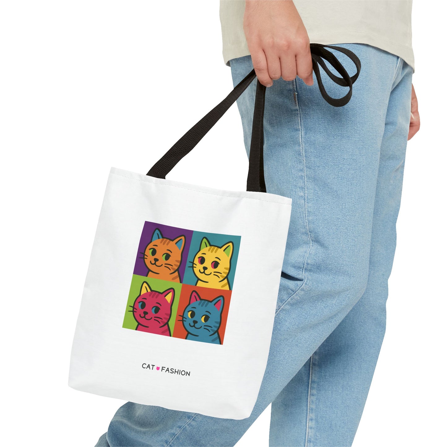 Tote Bag: Pop Art Cats