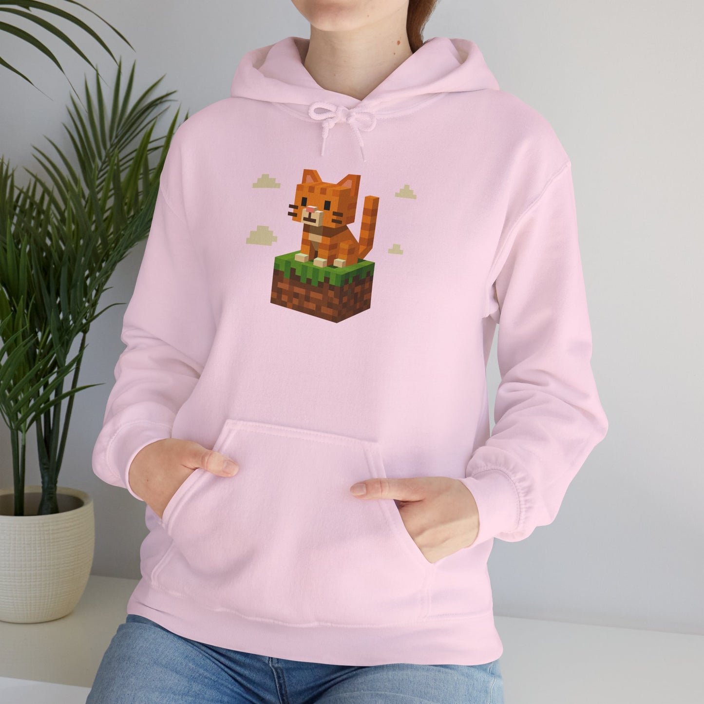 Hoodie: Minecraft Cat (Unisex Heavy Blend™)