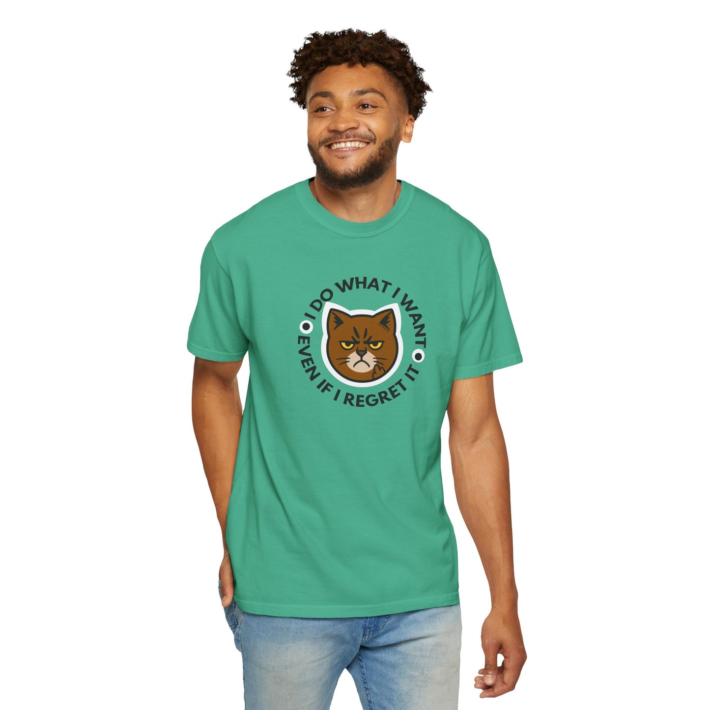 T-Shirt: I Do What I Want – Add a Photo of Your Cat to Have it Printed on a Shirt
