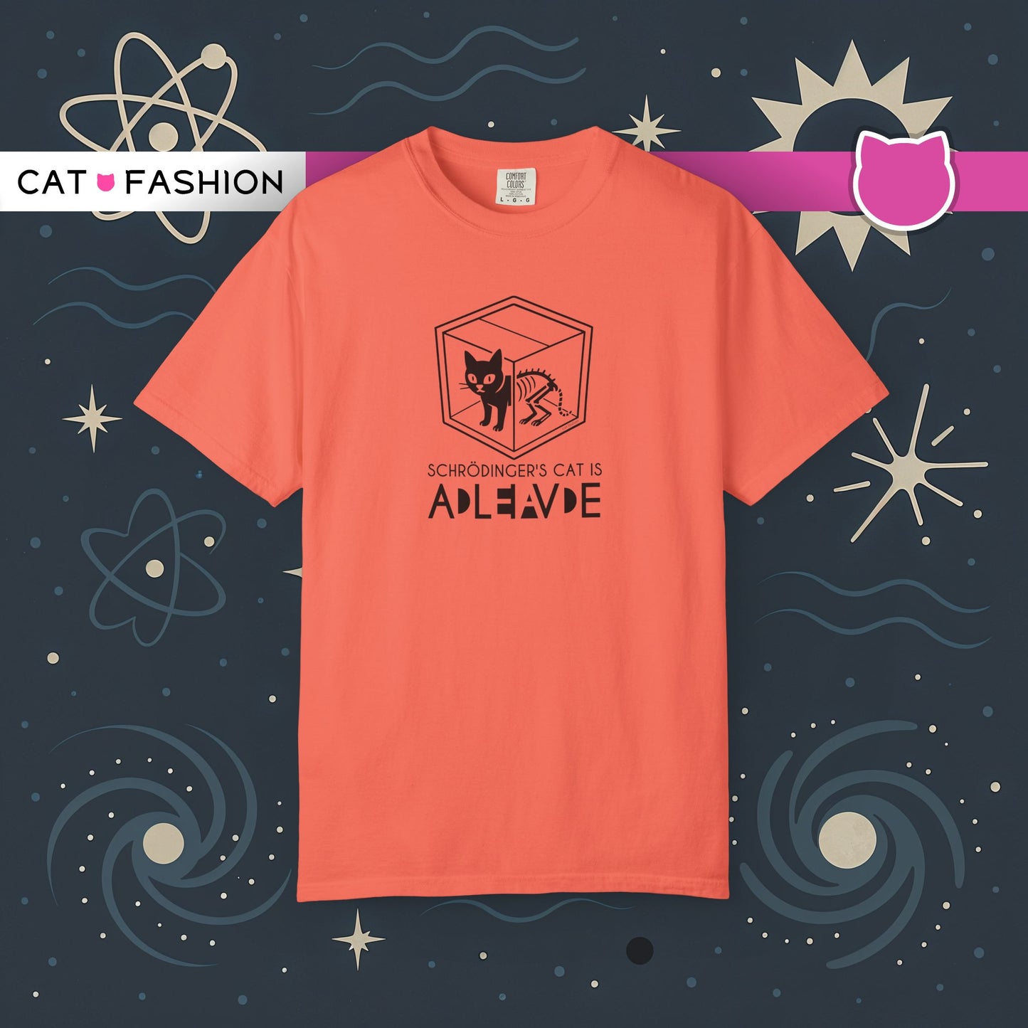 T-Shirt: Schrödinger’s Cat Paradox – Funny Quantum Physics Graphic Tee – Cool Unisex Science Shirt for Nerdy Vibes