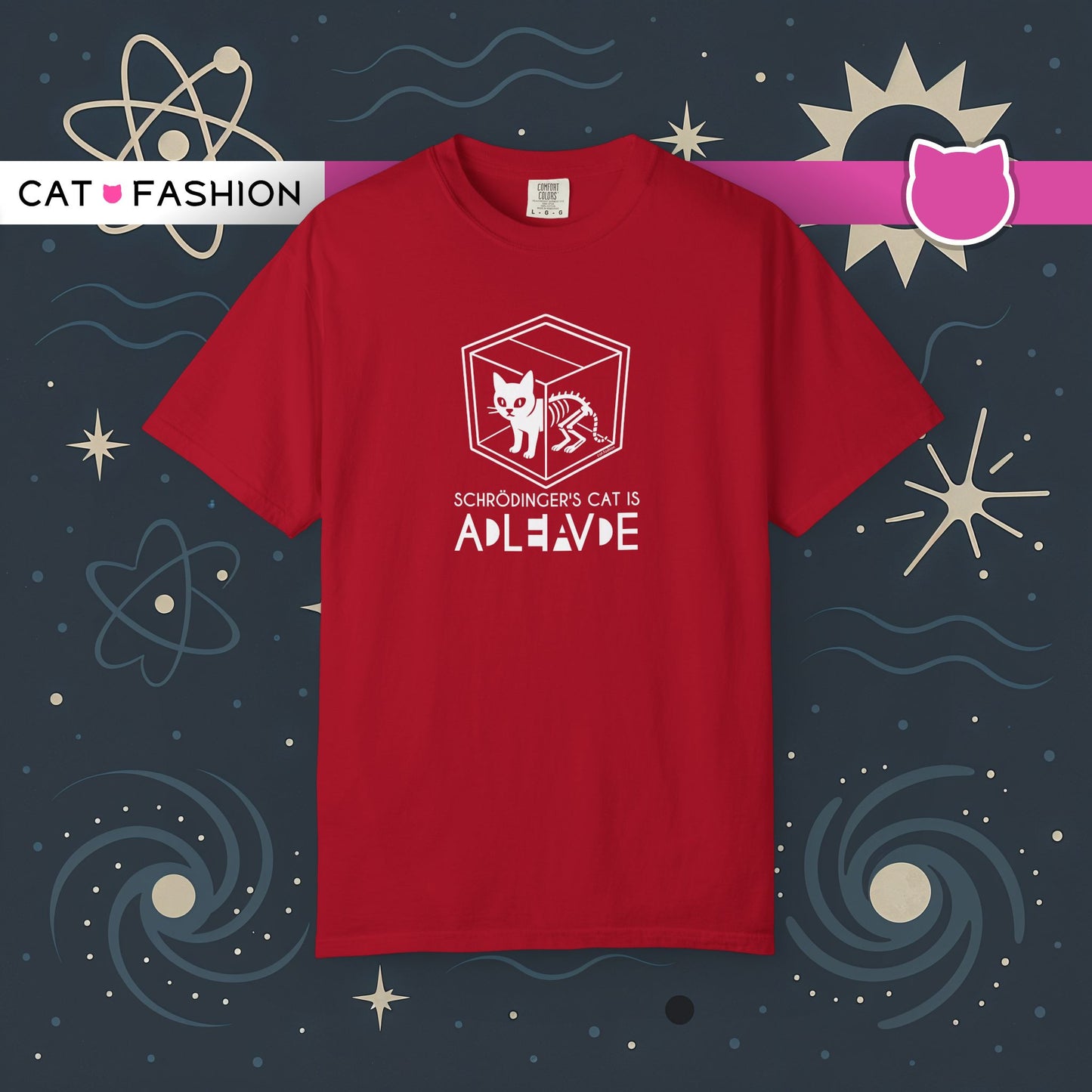 T-Shirt: Schrödinger’s Cat Paradox – Funny Quantum Physics Graphic Tee – Cool Unisex Science Shirt for Nerdy Vibes