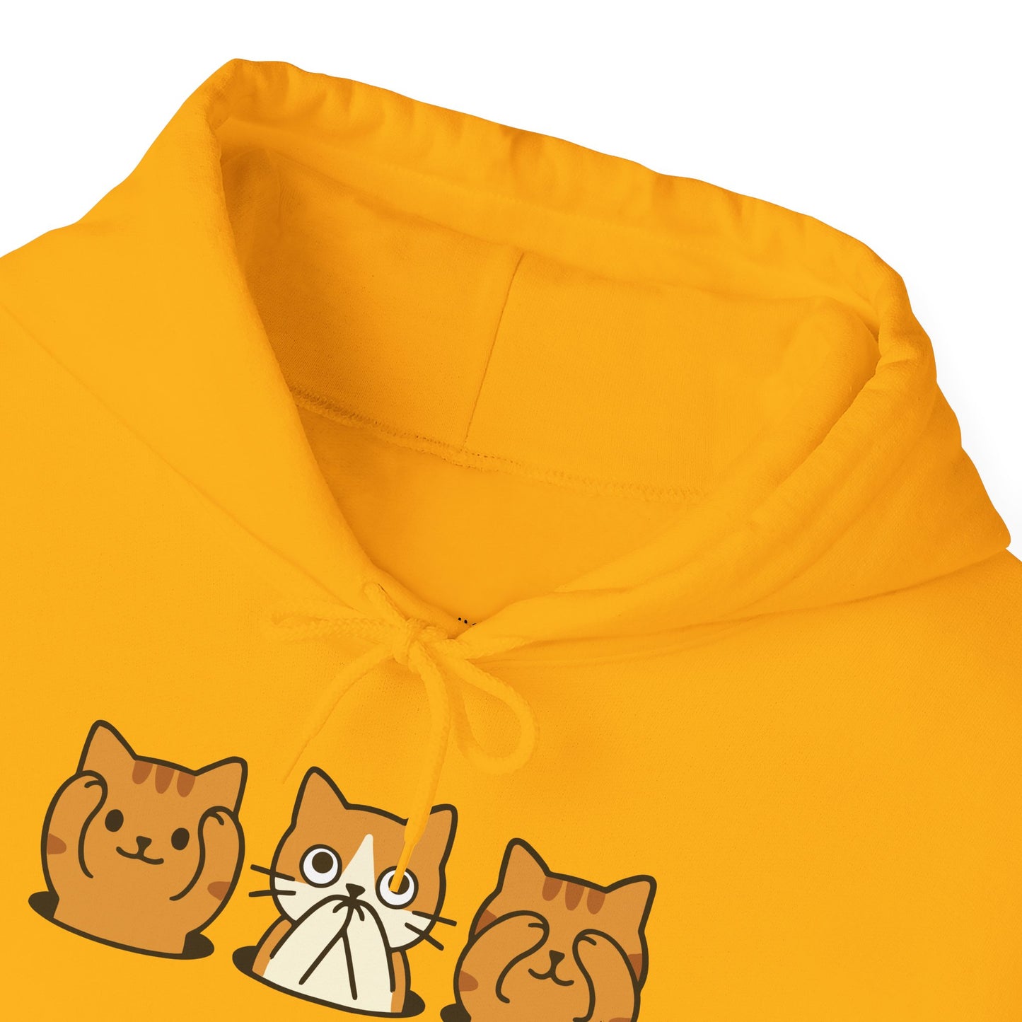 Hoodie: Three Wise Cats (Unisex Heavy Blend™)