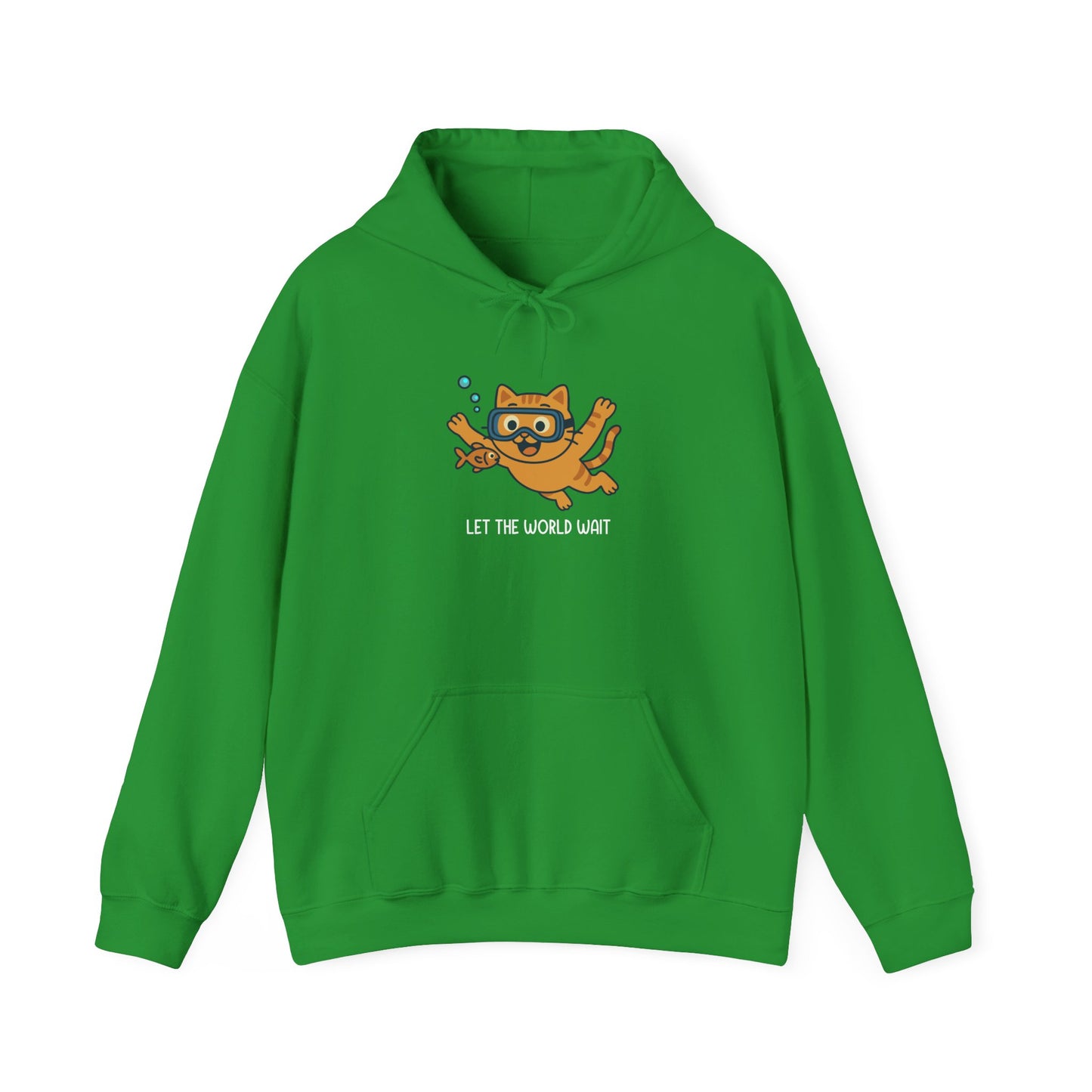 Hoodie: Let The World Wait (Unisex Heavy Blend™)