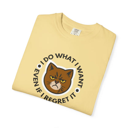 T-Shirt: I Do What I Want – Add a Photo of Your Cat to Have it Printed on a Shirt