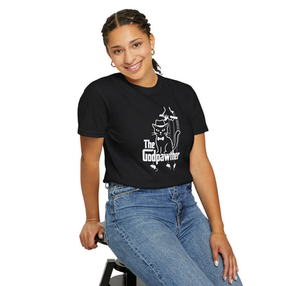 T-Shirt: The Godpawther – Funny Cat Mafia Parody Graphic Tee – Cool Unisex Shirt for Cat Lovers & Movie Fans