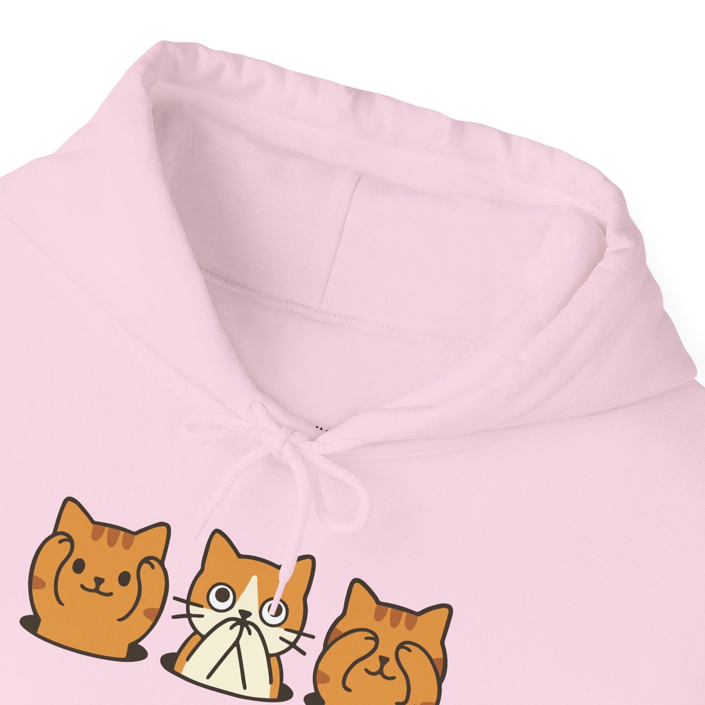 Hoodie: Three Wise Cats (Unisex Heavy Blend™)