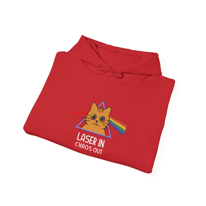 Hoodie: Laser In - Chaos Out (Unisex Heavy Blend™)