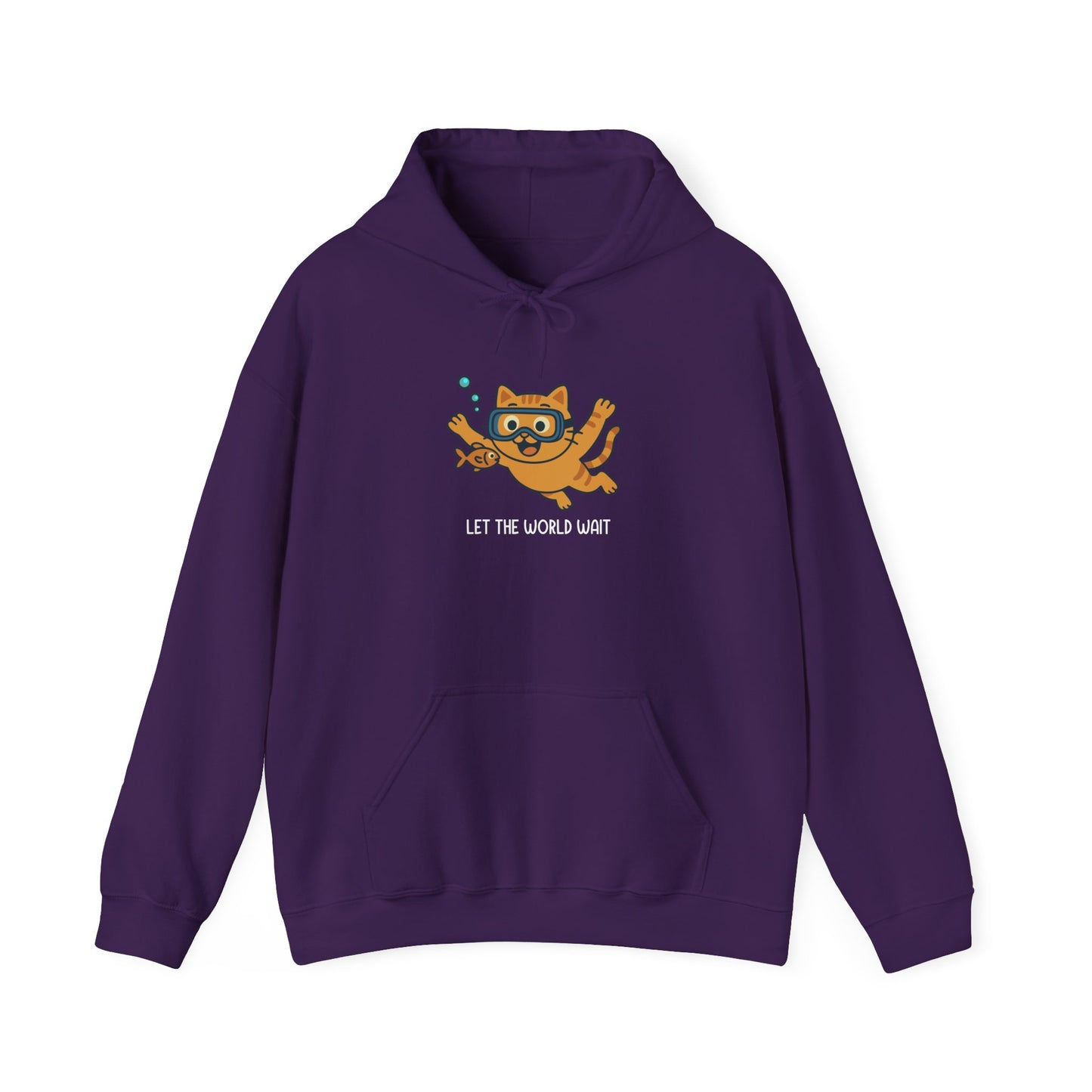 Hoodie: Let The World Wait (Unisex Heavy Blend™)