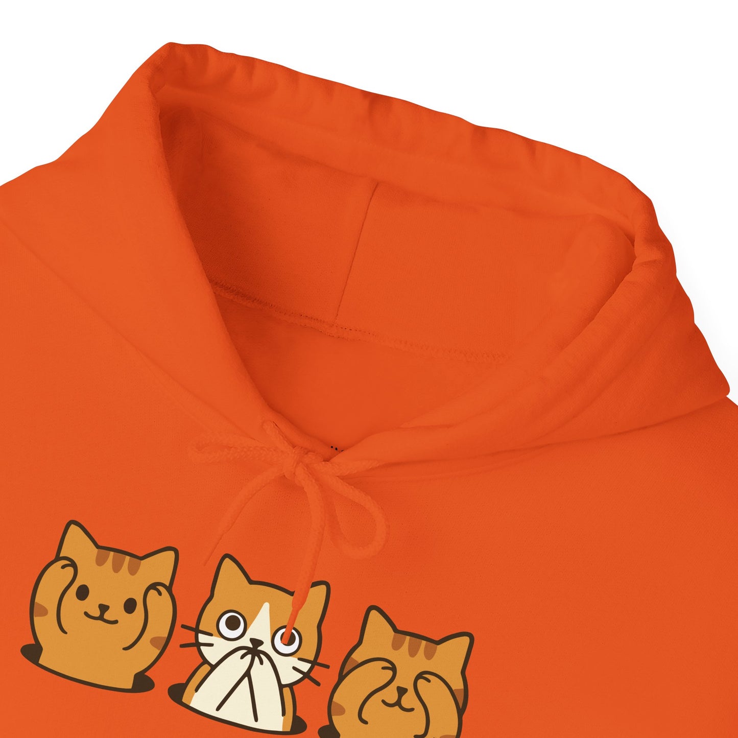 Hoodie: Three Wise Cats (Unisex Heavy Blend™)