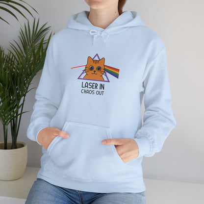Hoodie: Laser In - Chaos Out (Unisex Heavy Blend™)