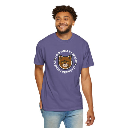 T-Shirt: I Do What I Want – Add a Photo of Your Cat to Have it Printed on a Shirt
