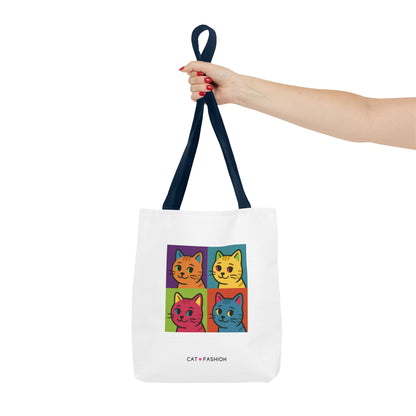 Tote Bag: Pop Art Cats