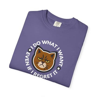 T-Shirt: I Do What I Want – Add a Photo of Your Cat to Have it Printed on a Shirt
