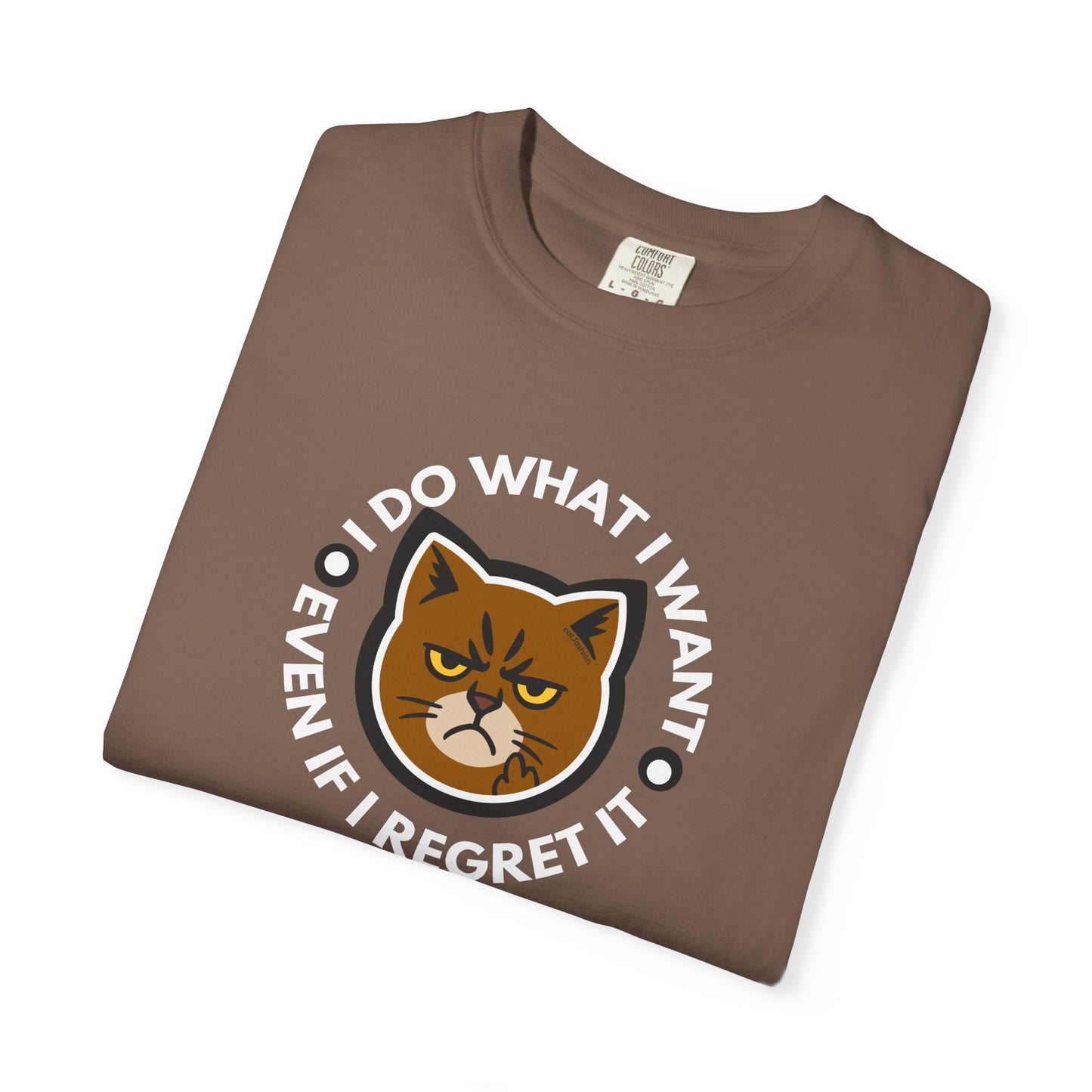 T-Shirt: I Do What I Want – Add a Photo of Your Cat to Have it Printed on a Shirt