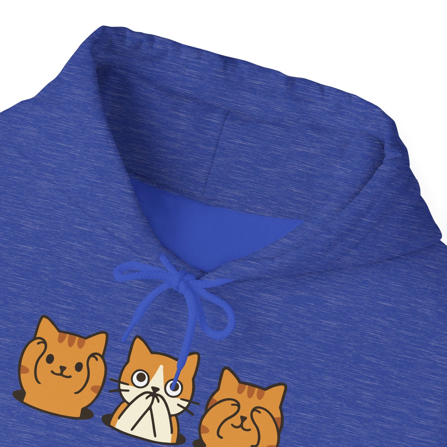 Hoodie: Three Wise Cats (Unisex Heavy Blend™)