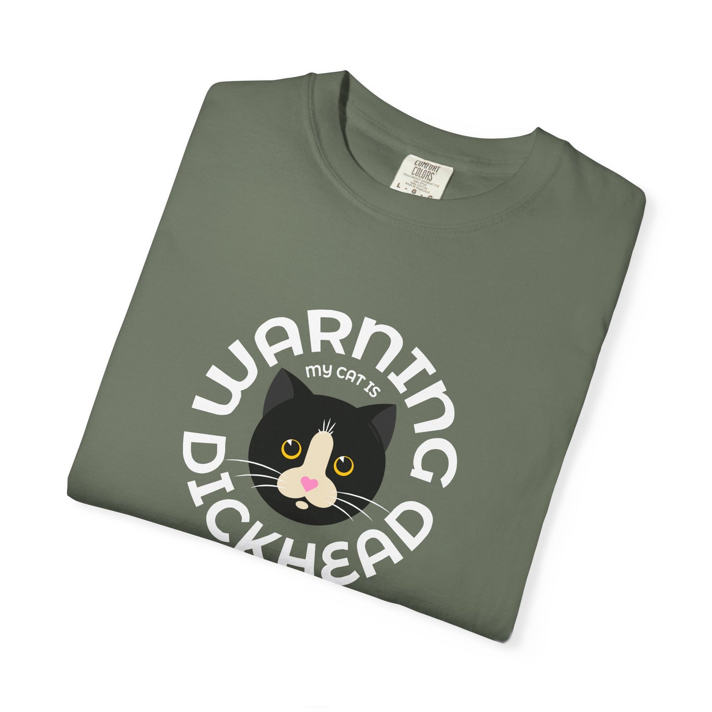 T-Shirt: My Cat Is a Dickhead – Add a Photo of Your Cat to Have it Printed on a Shirt.